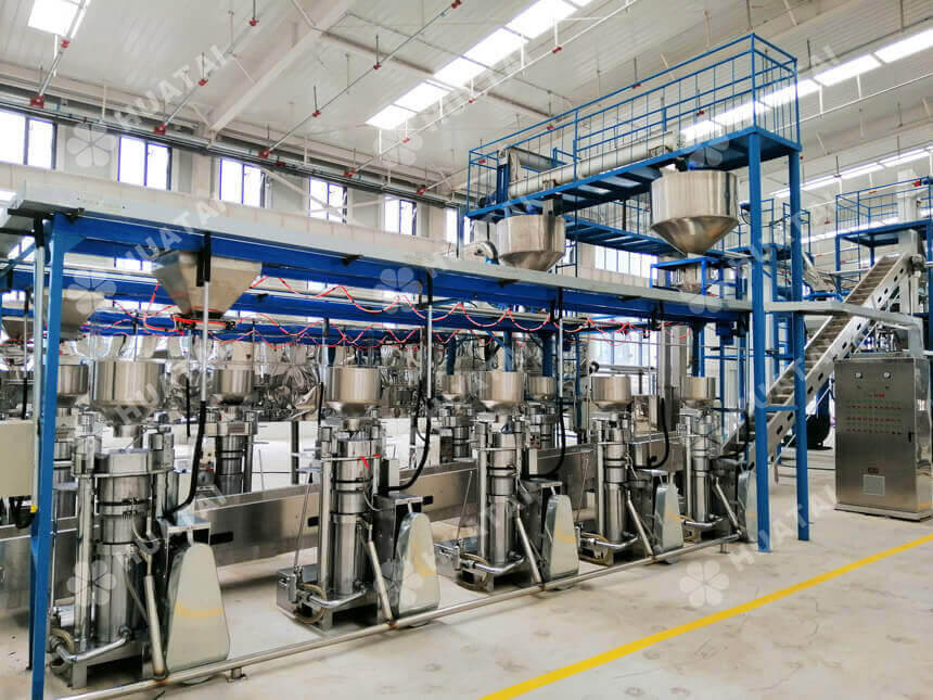 Hydraulic sesame oil press machine