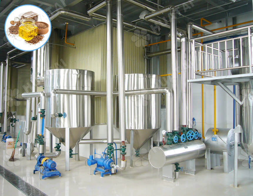 Linseed oil bleaching system