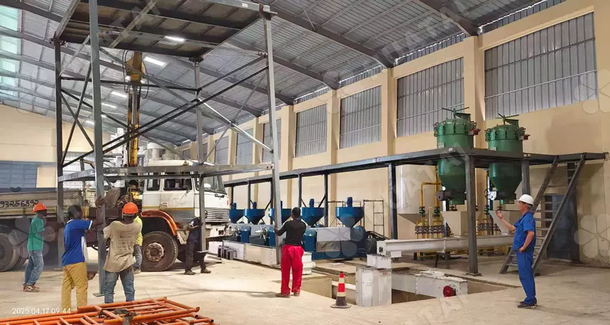 Mustard oil processing plant installation