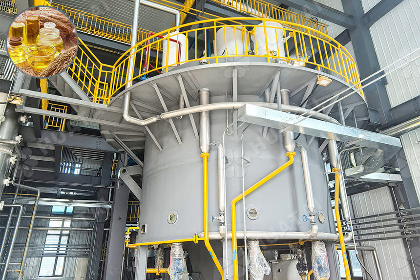 Rice bran oil solvent extraction plant project