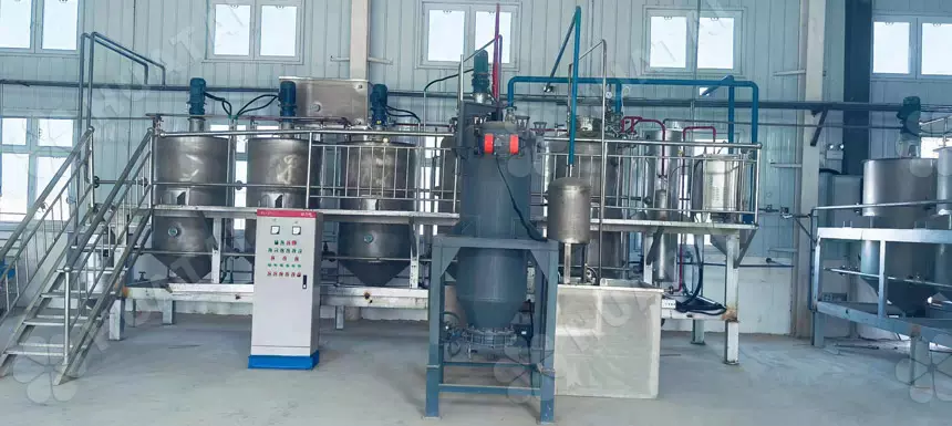 Small scale mustard oil refining machine