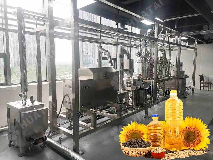 Small scale sunflower oil mill plant