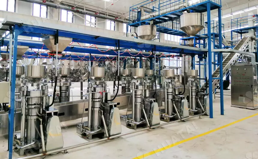 Soybean oil hydraulic press machine