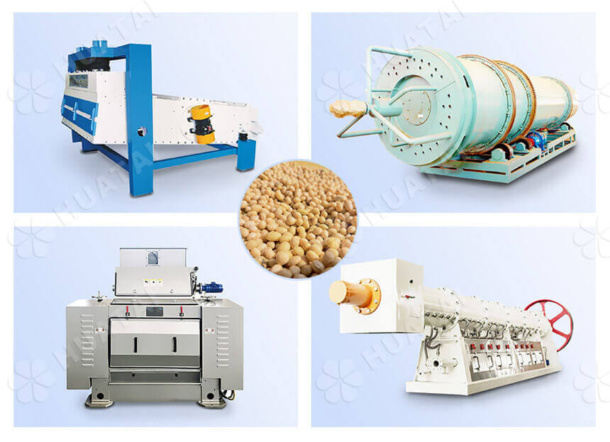 Soybean pretreatment process diagram