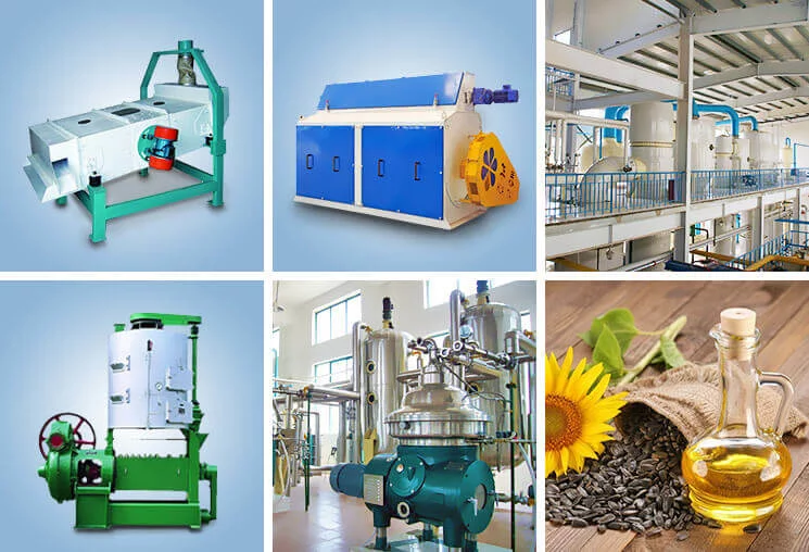 Sunflower seed oil production line