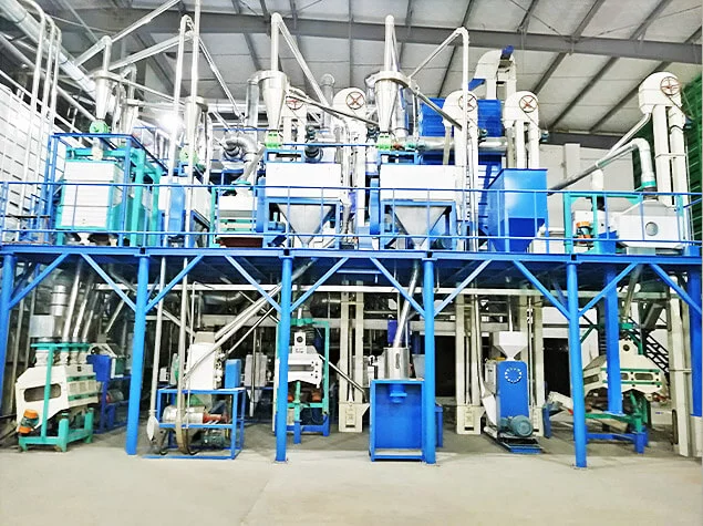 Complete set of corn deep production line