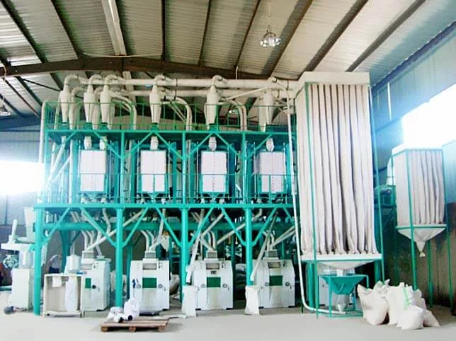 Complete set of wheat flour production line